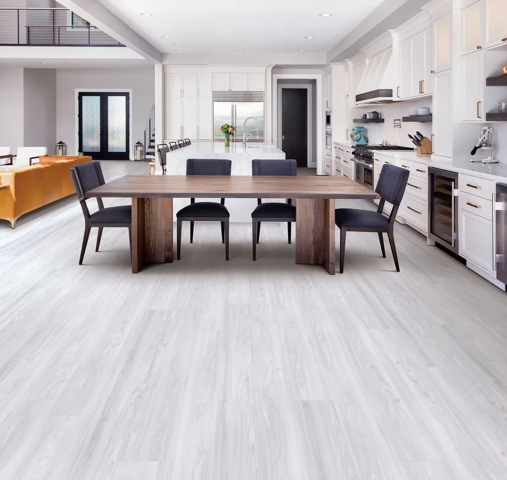 OYSTER · Regal Heights rigid core vinyl — product room photograph