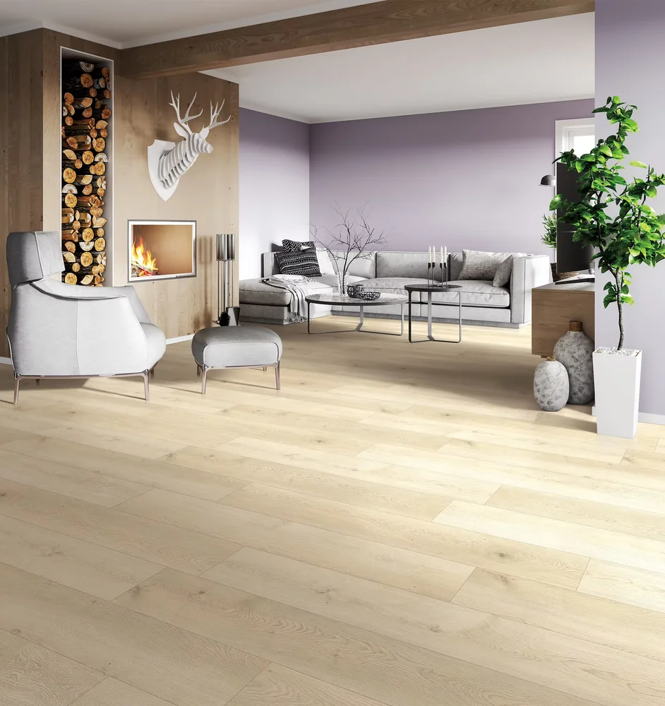 ASHWOOD · Royal Oaks rigid core vinyl — product room photograph