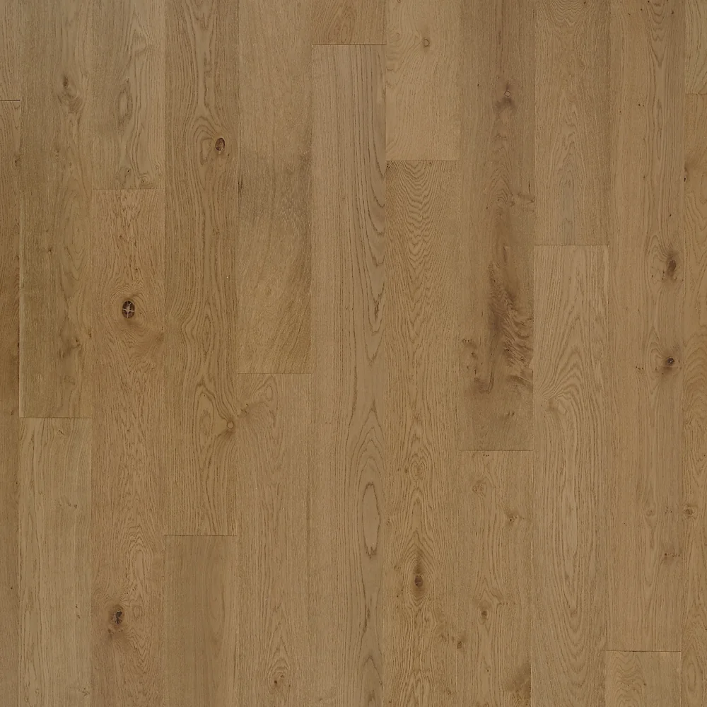 Malted Grain Oak · Bowery Park engineered wood product sample