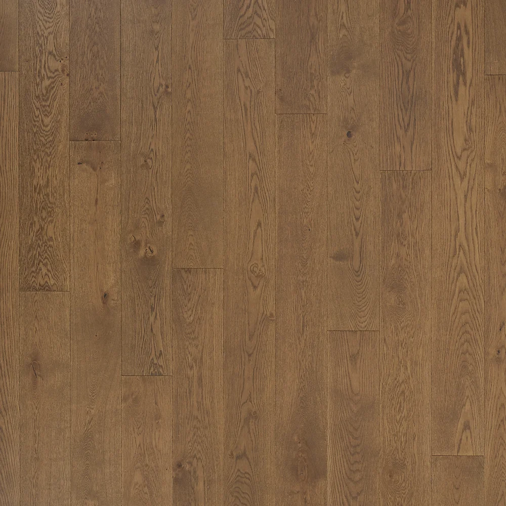 Charred Barrel Oak · Bowery Park engineered wood product sample