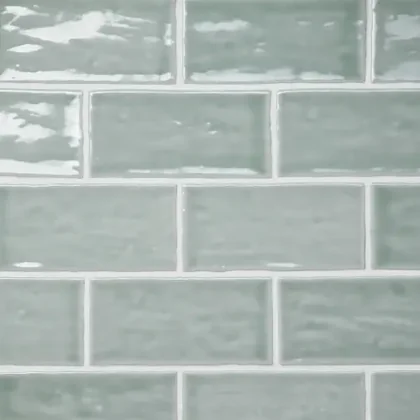 Aloe Green · 2.5" x 5" wall tile product sample