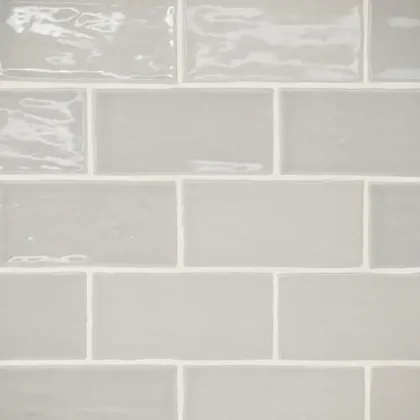 Pebble Gray · 2.5" x 5" wall tile product sample