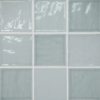 Misty Blue · 4" x 4" wall tile product sample