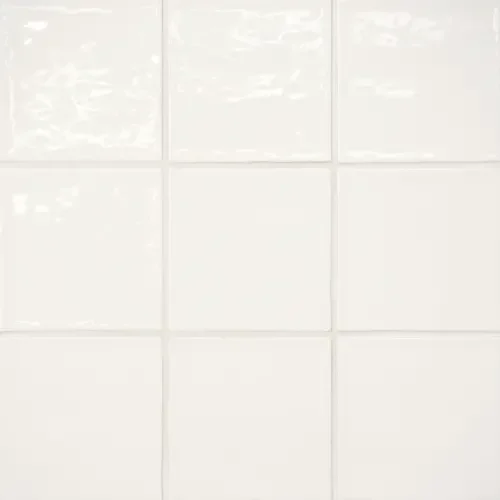 Pearl White · 4" x 4" wall tile product sample