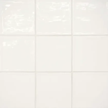 Pearl White · 4" x 4" wall tile product sample