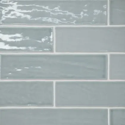 Misty Blue · 2.5" x 10" wall tile product sample
