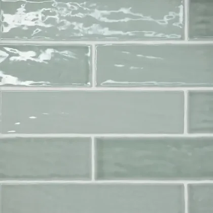 Aloe Green · 2.5" x 10" wall tile product sample