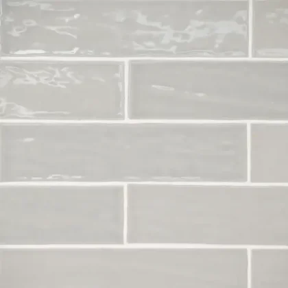 Pebble Gray · 2.5" x 10" wall tile product sample
