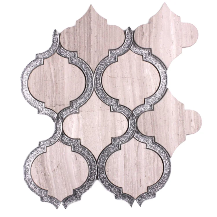 Alice Crystal Grey · 9.75" x 11.75" mosaic product sample