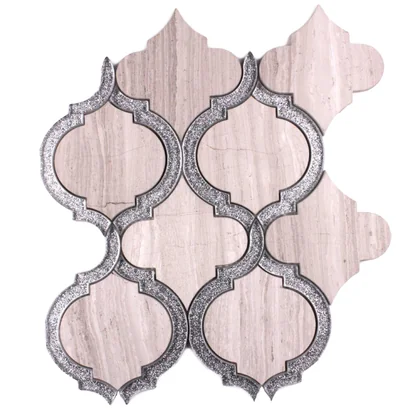 Alice Crystal Grey · 9.75" x 11.75" mosaic product sample