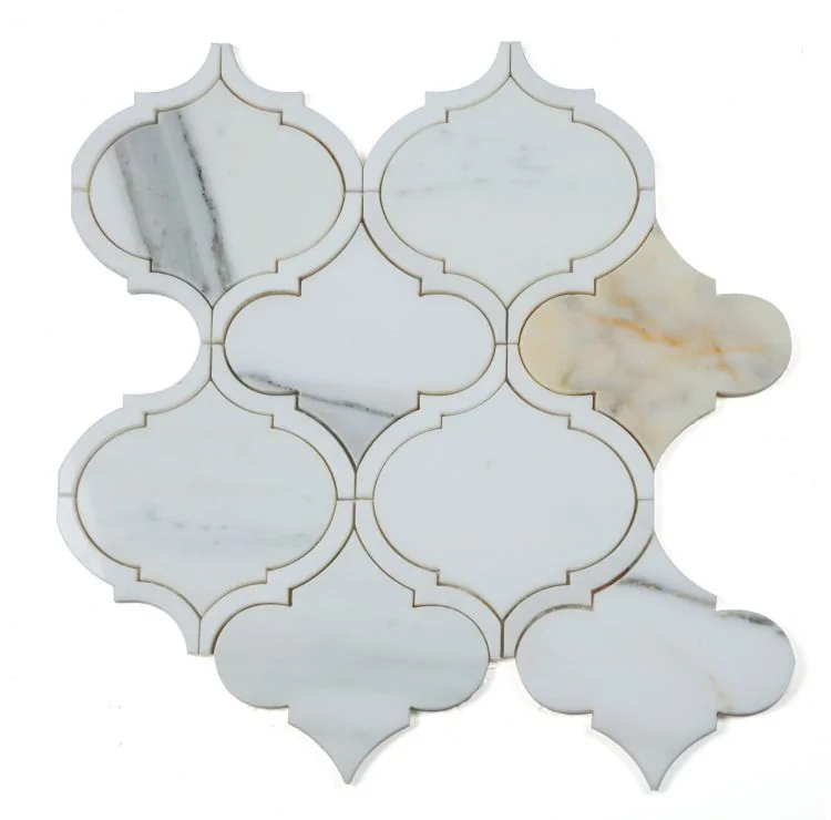 Alice Precious Calacatta · 11.5" x 12" mosaic product sample
