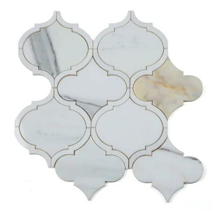 Alice Precious Calacatta · 11.5" x 12" mosaic product sample