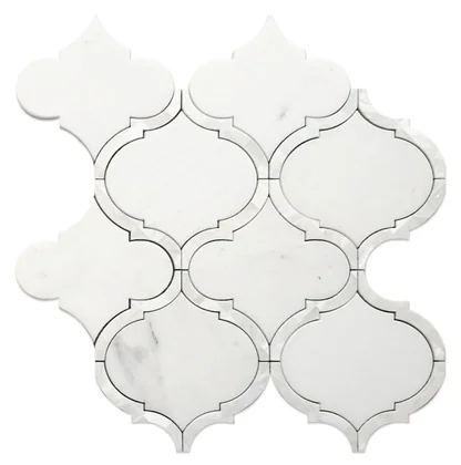 Alice Pearl Snow White · 11.5" x 12" mosaic product sample