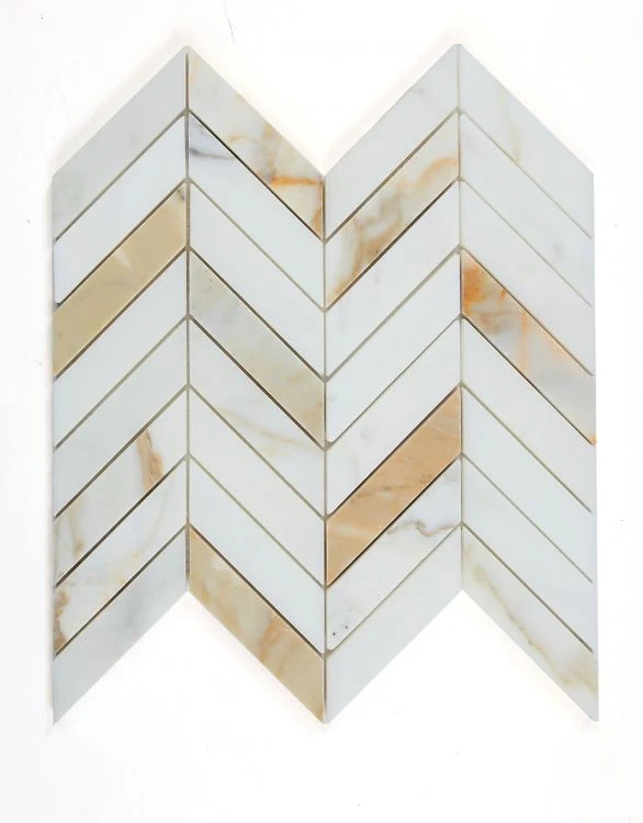 Chevron Calacatta Gold Honed product photograph