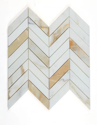 Chevron Calacatta Gold Honed product photograph