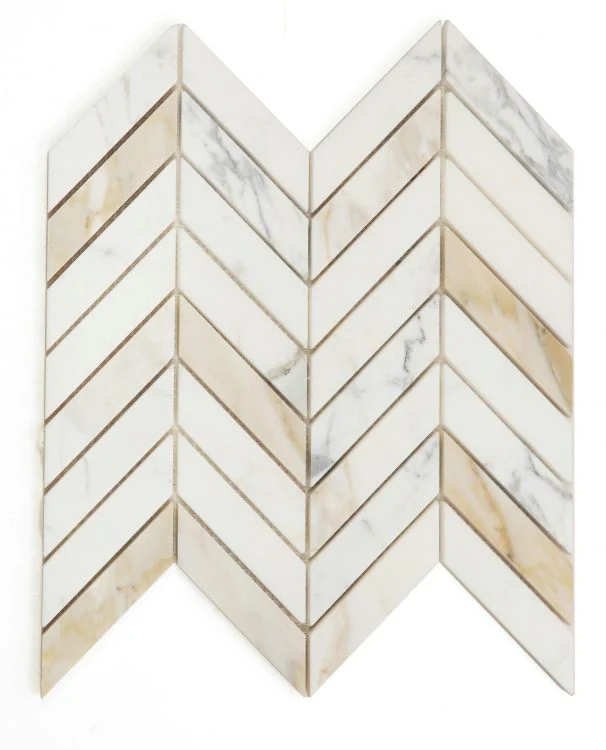 Chevron Calacatta Gold Polished product photograph