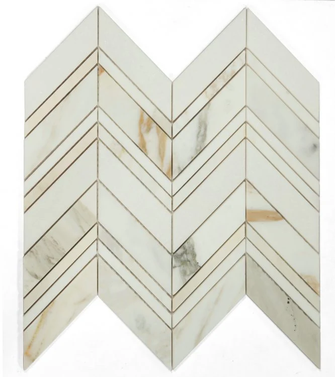 Chevron Ravenna Calacatta product photograph