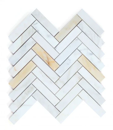 Herringbone Calacatta Gold Honed product photograph