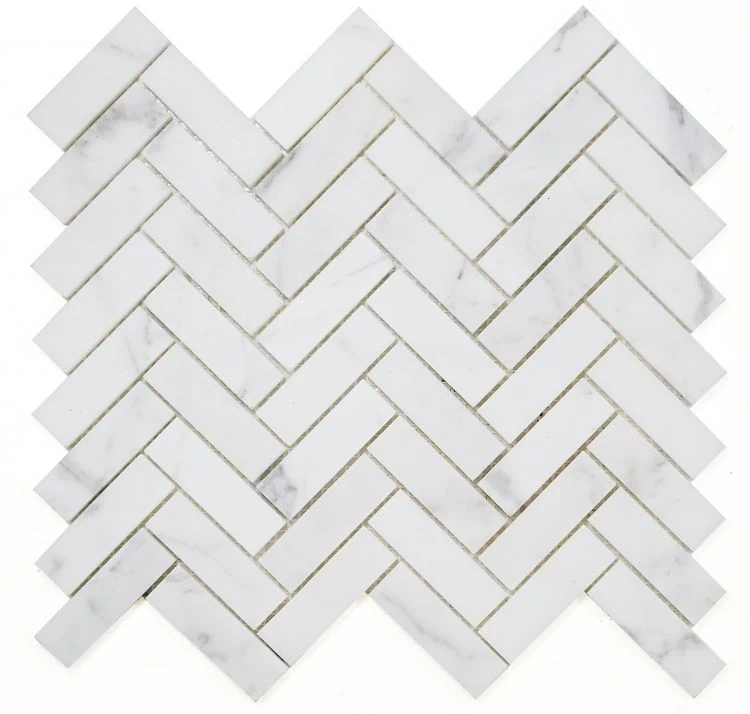 Herringbone Calacatta White Honed product photograph