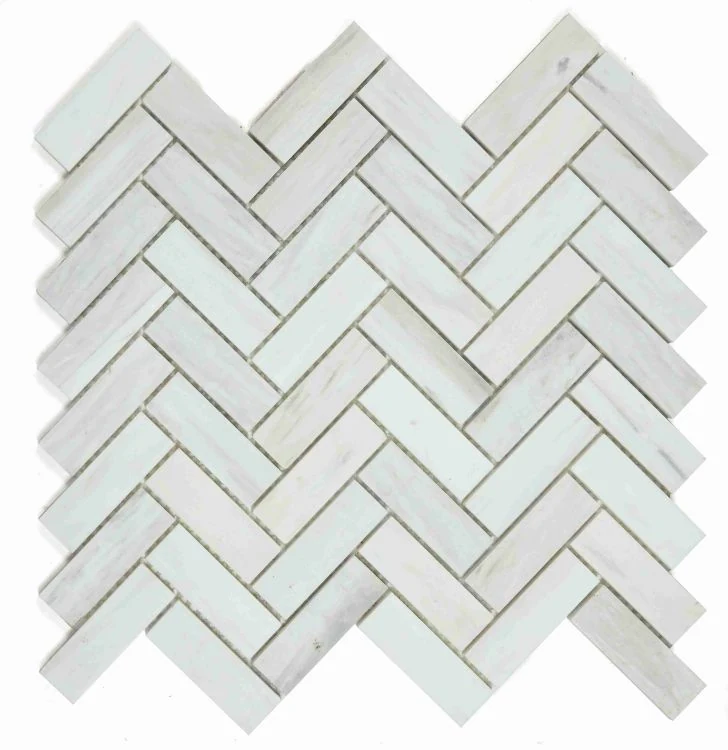 Herringbone Wooden White Honed product photograph