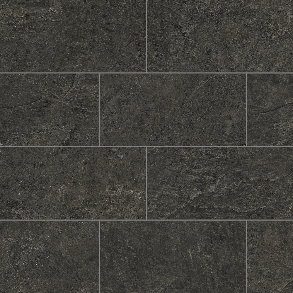Slate matte porcelain field tile product photograph