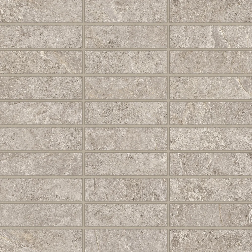 Pewter matte porcelain mosaic product photograph