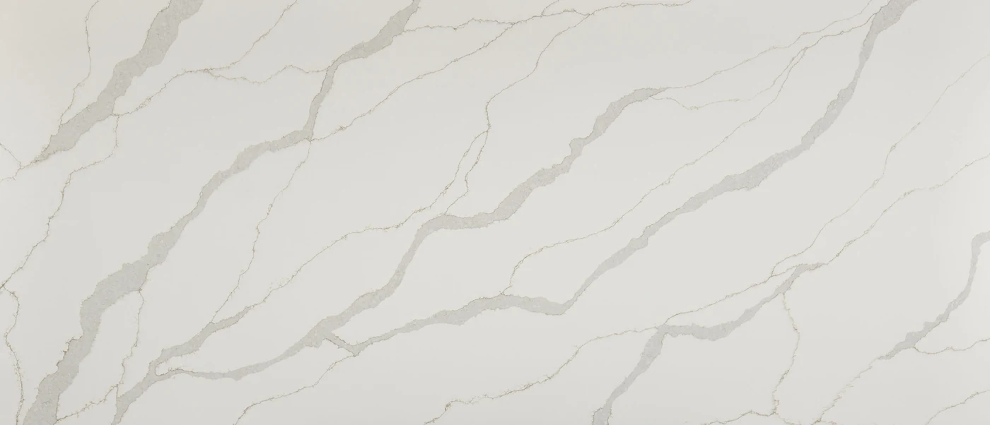 Calacatta Idillio polished slab photograph; color and pattern reference