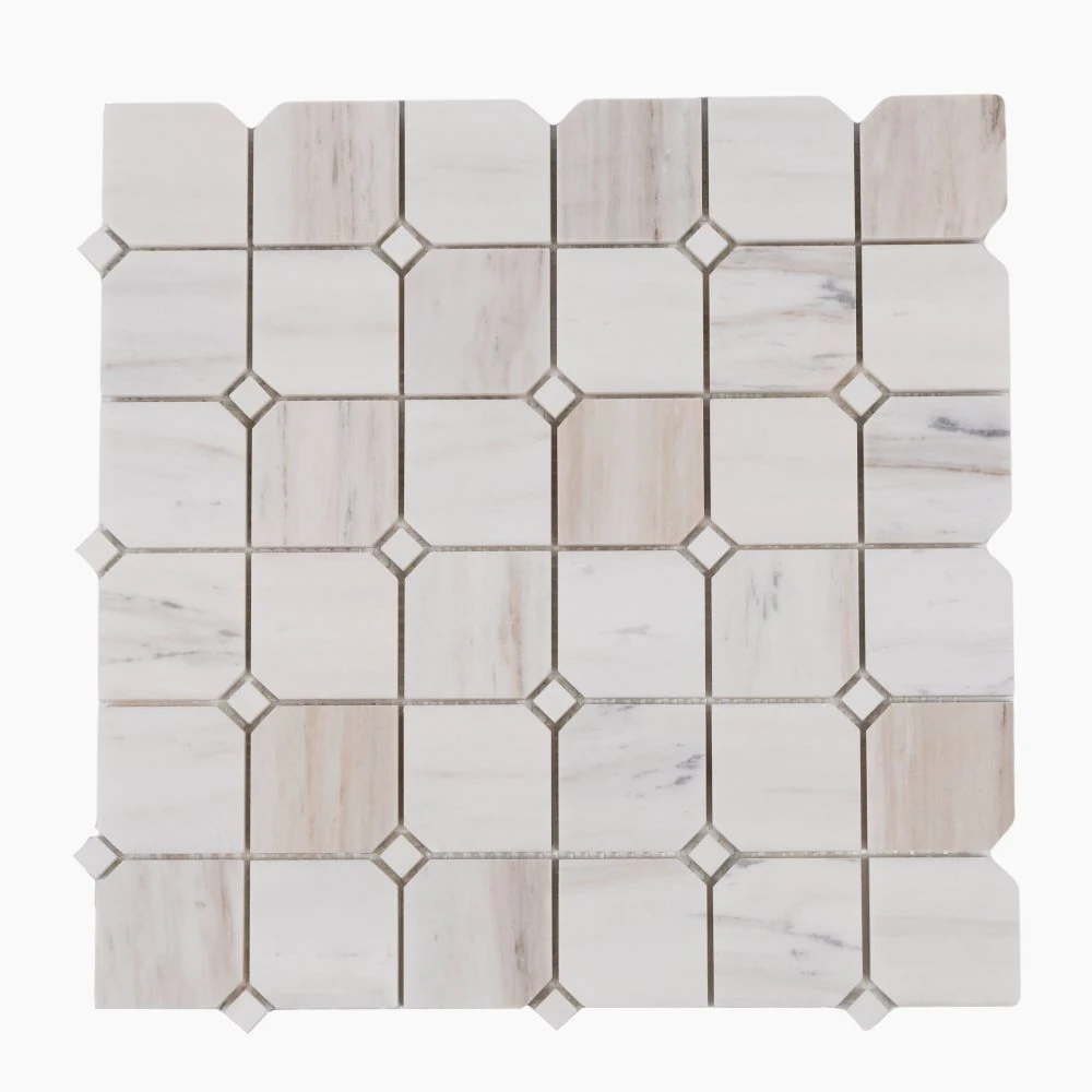 Clipped Square Wooden White Honed product photograph