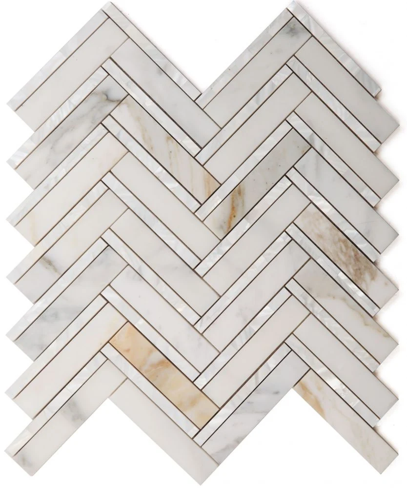 Diana Herringbone Calacatta product photograph