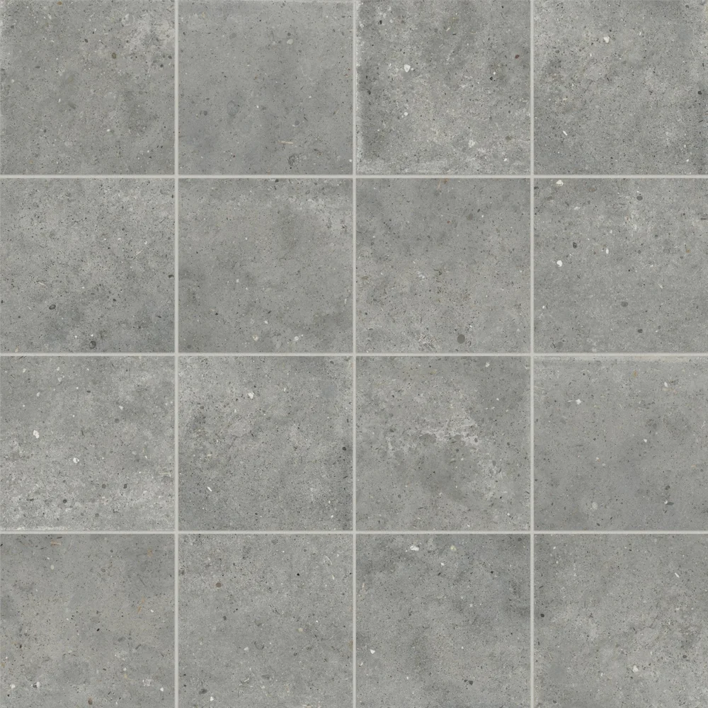 Grey matte porcelain field tile product photograph