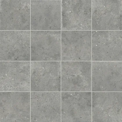 Grey matte porcelain field tile product photograph