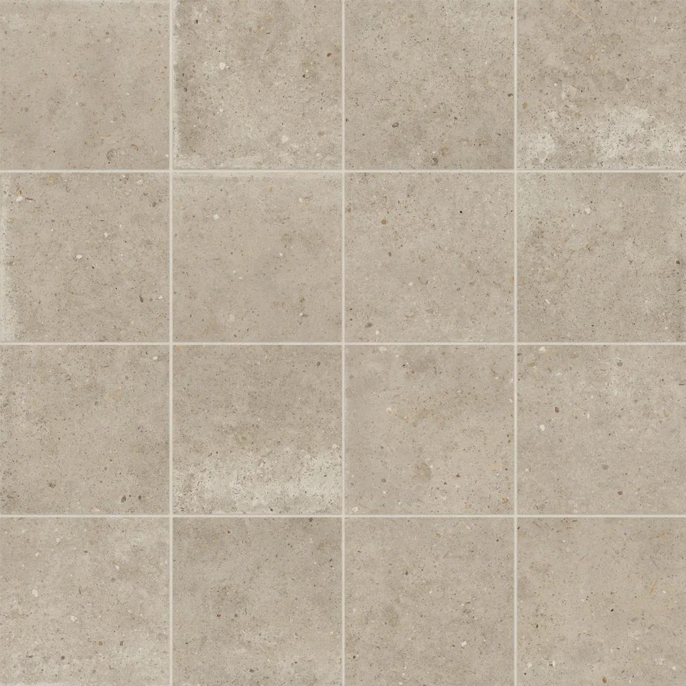 Ecru matte porcelain field tile product photograph