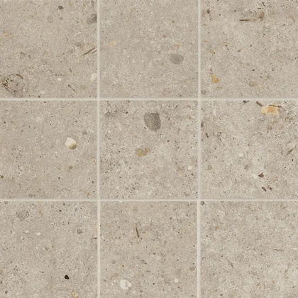 Ecru matte porcelain mosaic sheet product photograph