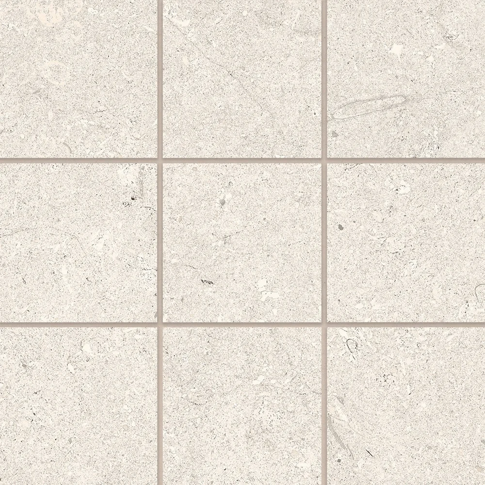 Ivory matte porcelain mosaic sheet product photograph
