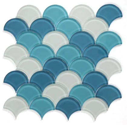 Dragon Scale Ocean Glass 12 x 12 product photograph