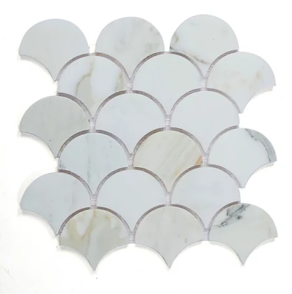Dragon Scale Calacatta Gold Honed 9.75 x 10 product photograph