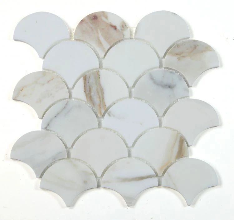 Dragon Scale Calacatta Gold Polished 9.75 x 10 product photograph