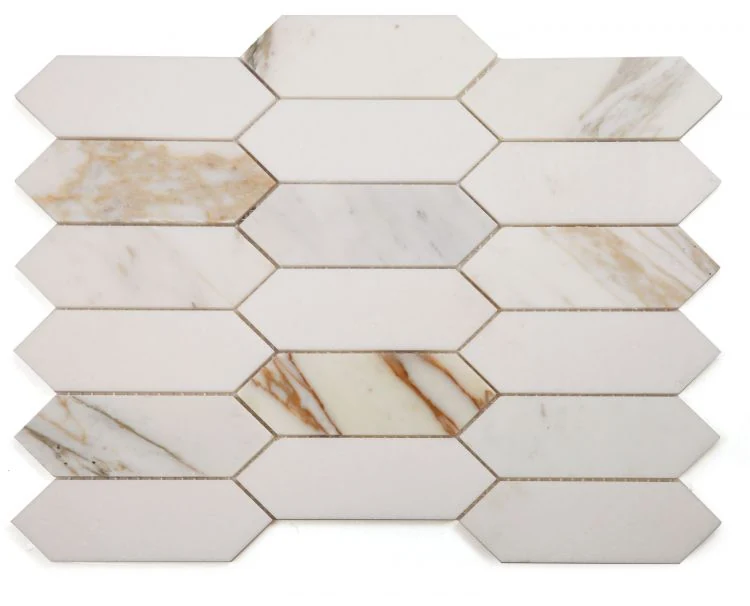 Elongated Hex Calacatta 11.75 x 15 product photograph