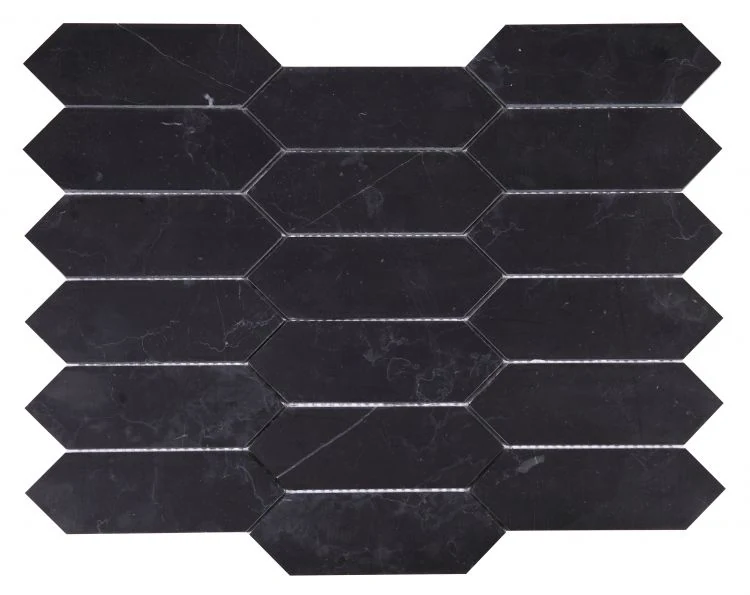 Elongated Hex Marquina 11.75 x 15 product photograph