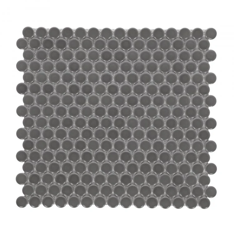 Penny Round Dark Grey Matte 11.5 x 12.25 product photograph