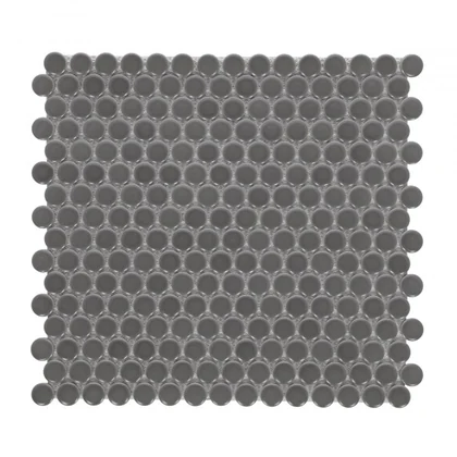 Penny Round Dark Grey Matte 11.5 x 12.25 product photograph