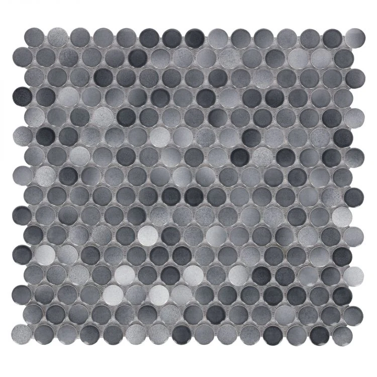 Penny Round Fancy Grey 11.5 x 12.25 product photograph