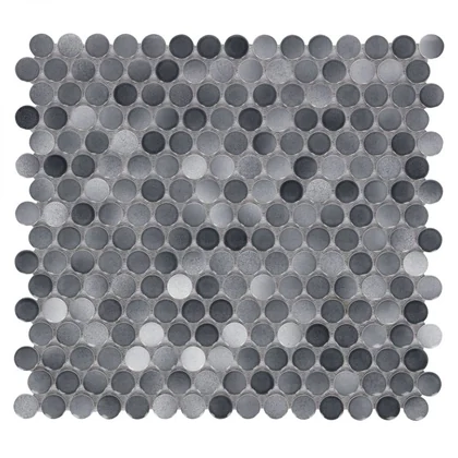 Penny Round Fancy Grey 11.5 x 12.25 product photograph