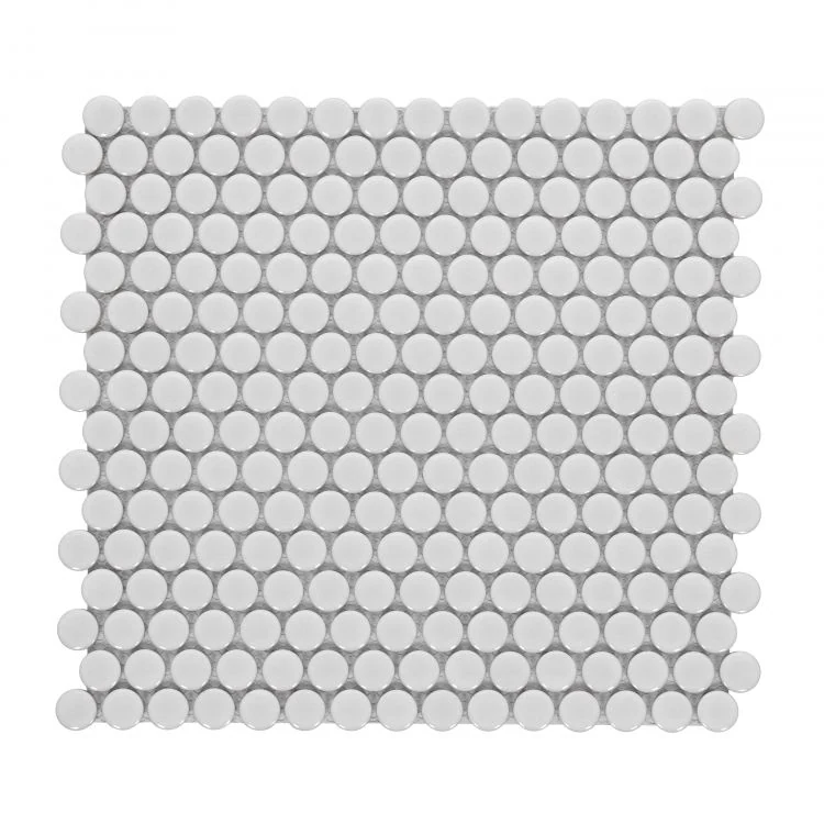 Penny Round Light Grey Matte 11.5 x 12.25 product photograph