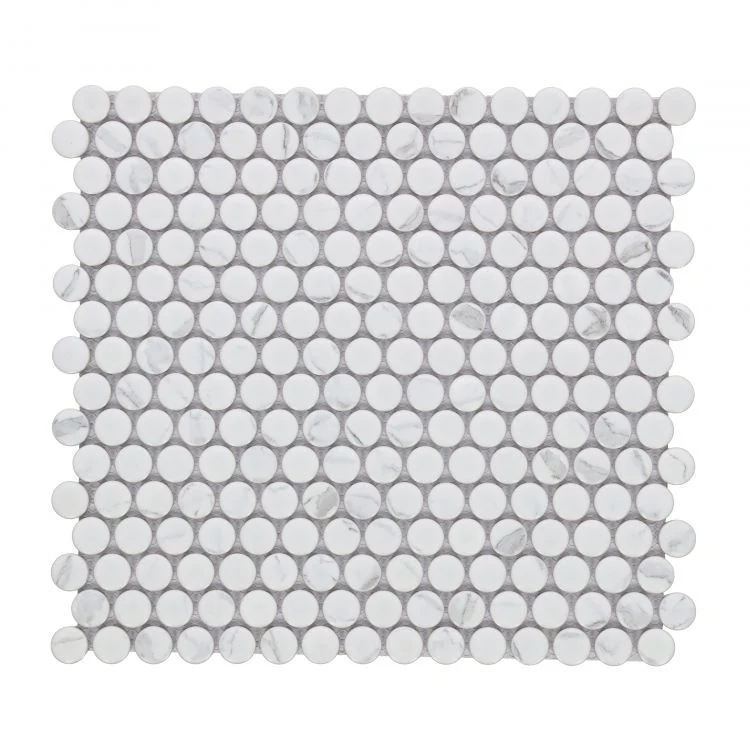 Penny Round Statuario Matte 11.5 x 12.25 product photograph