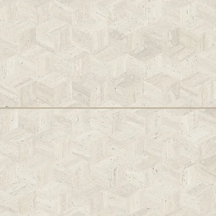 Ivory · 24" x 48" Satin cube decorative tile material surface reference