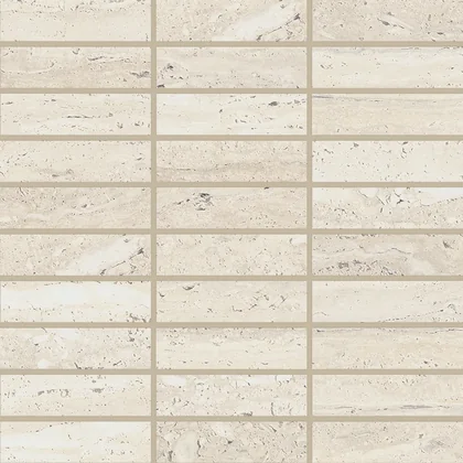 Ivory · 1" x 4" Satin rectangle mosaic material surface reference