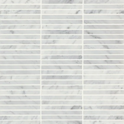 White Carrara · Monet Brick - Mosaic 3 color and pattern reference