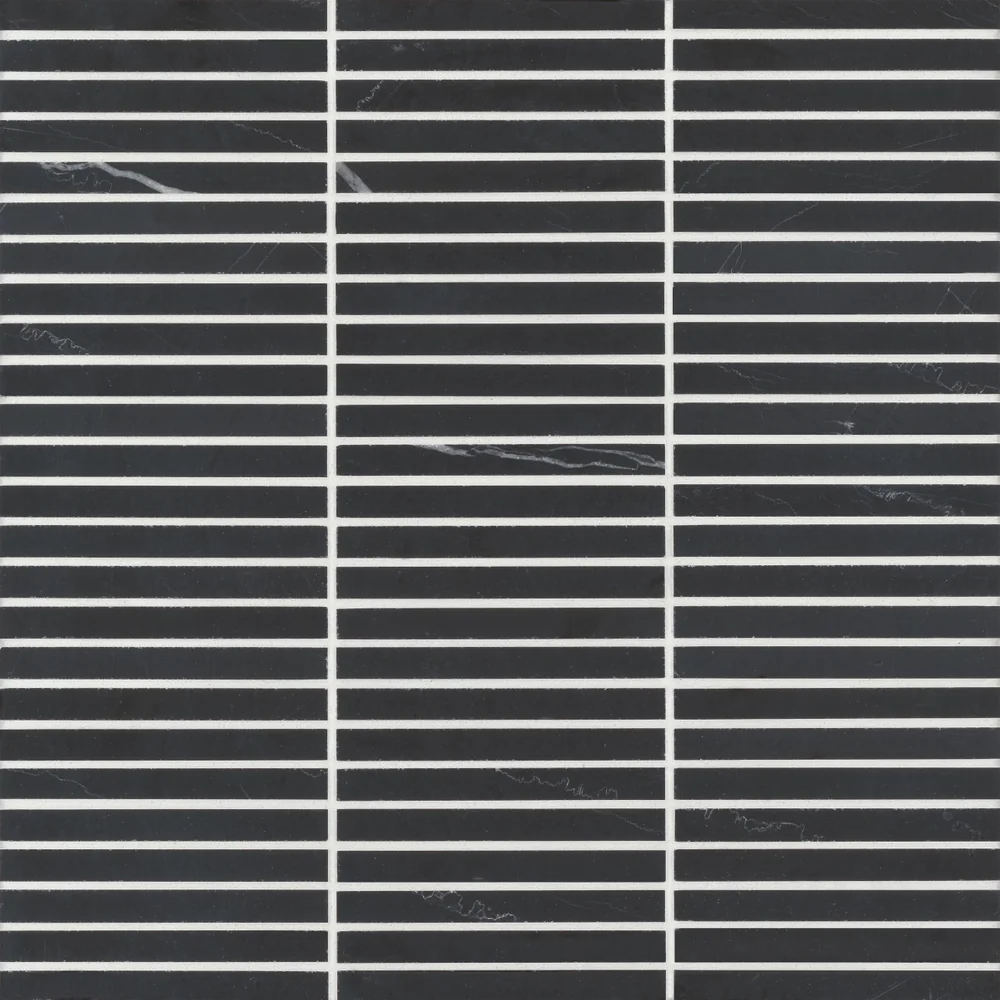 Nero Marquina · Monet Brick - Mosaic 3 color and pattern reference