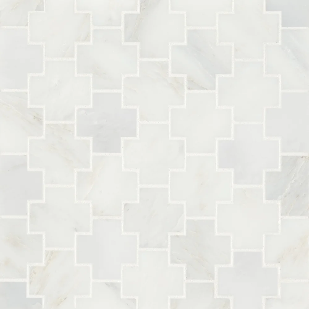 Oriental White · Monet Cross - Mosaic 4 color and pattern reference
